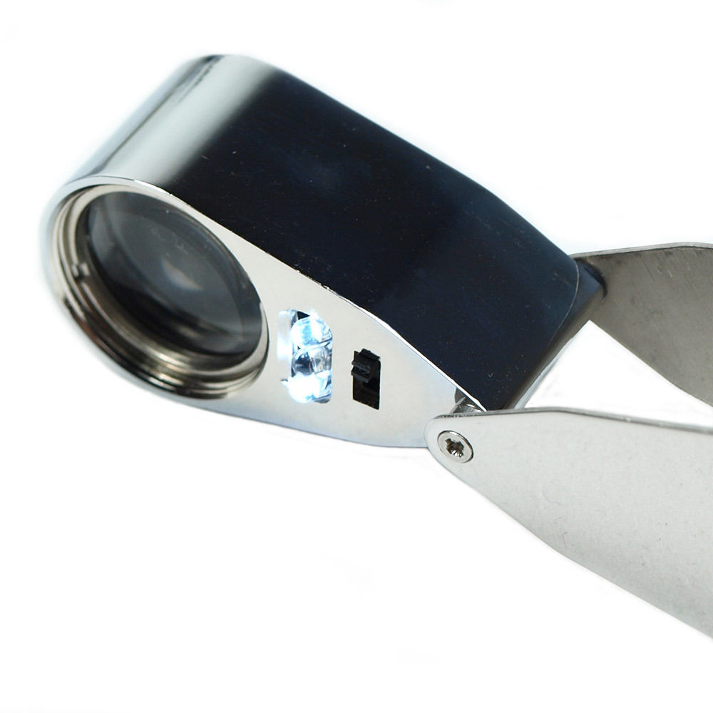 2 PACKS – 40X & 30X 60X 90X Craft Jewelry Watch Loupe Magnifier Microscope