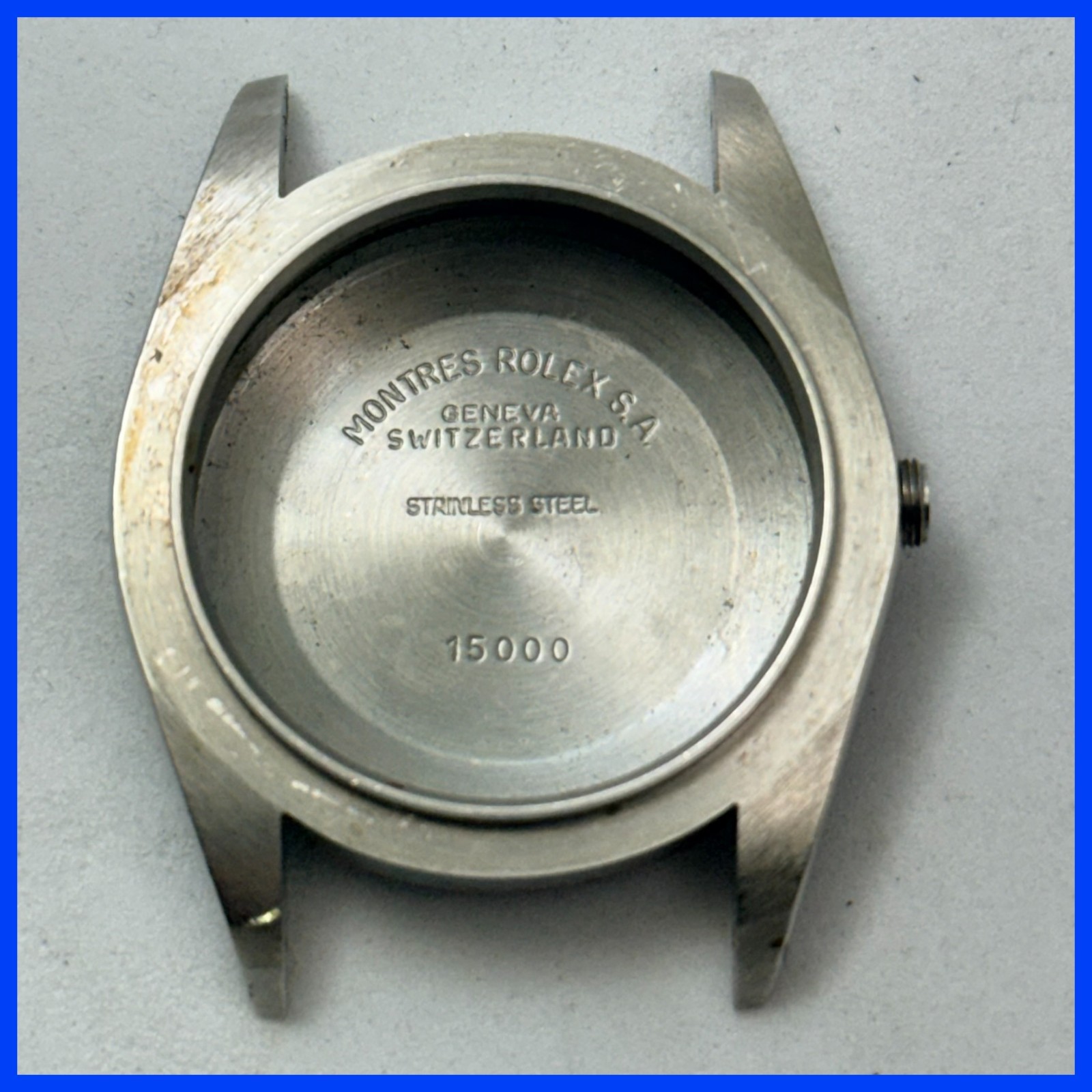 VINTAGE GENUINE ROLEX OYSTER DATE 15000 CASE 34MM QUICK SET FOR CAL 3035 # 795