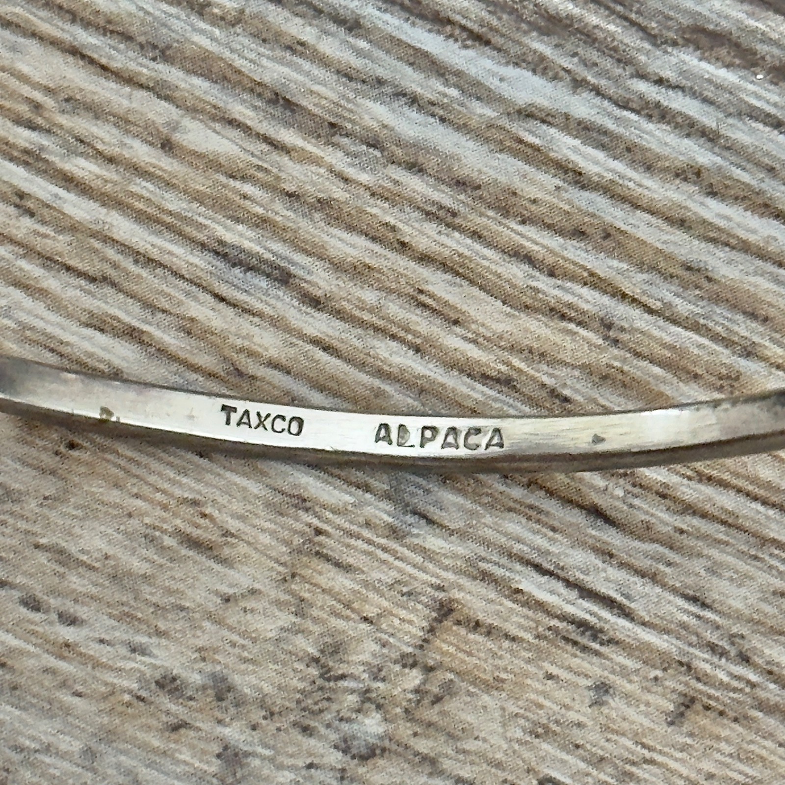 Taxco Mexico Alpaca Modernist Bangle Bracelets Lot Of 2 Untested Not Guaranteed