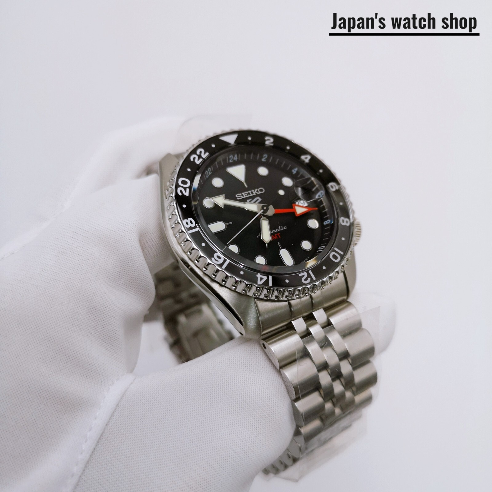 SEIKO 5 Sports SKX Sports Style GMT SBSC001 Black Men’s Watch New in Box