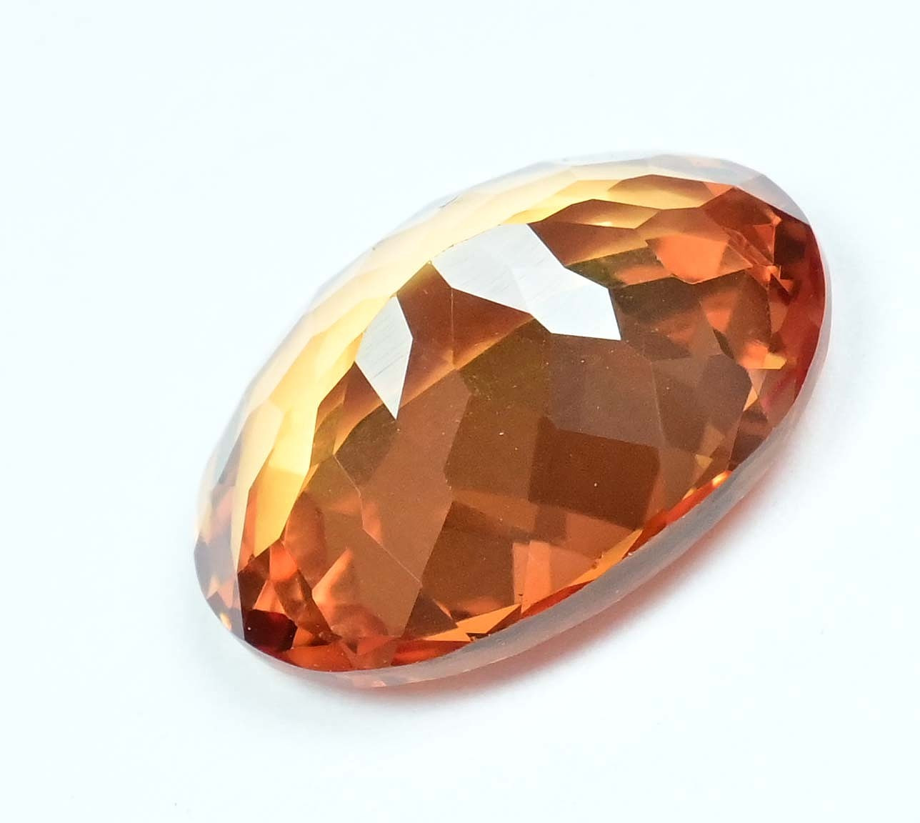 20.00 Ct Natural Imperial Topaz Untreated Certified Oval Flawless Loose Gemstone