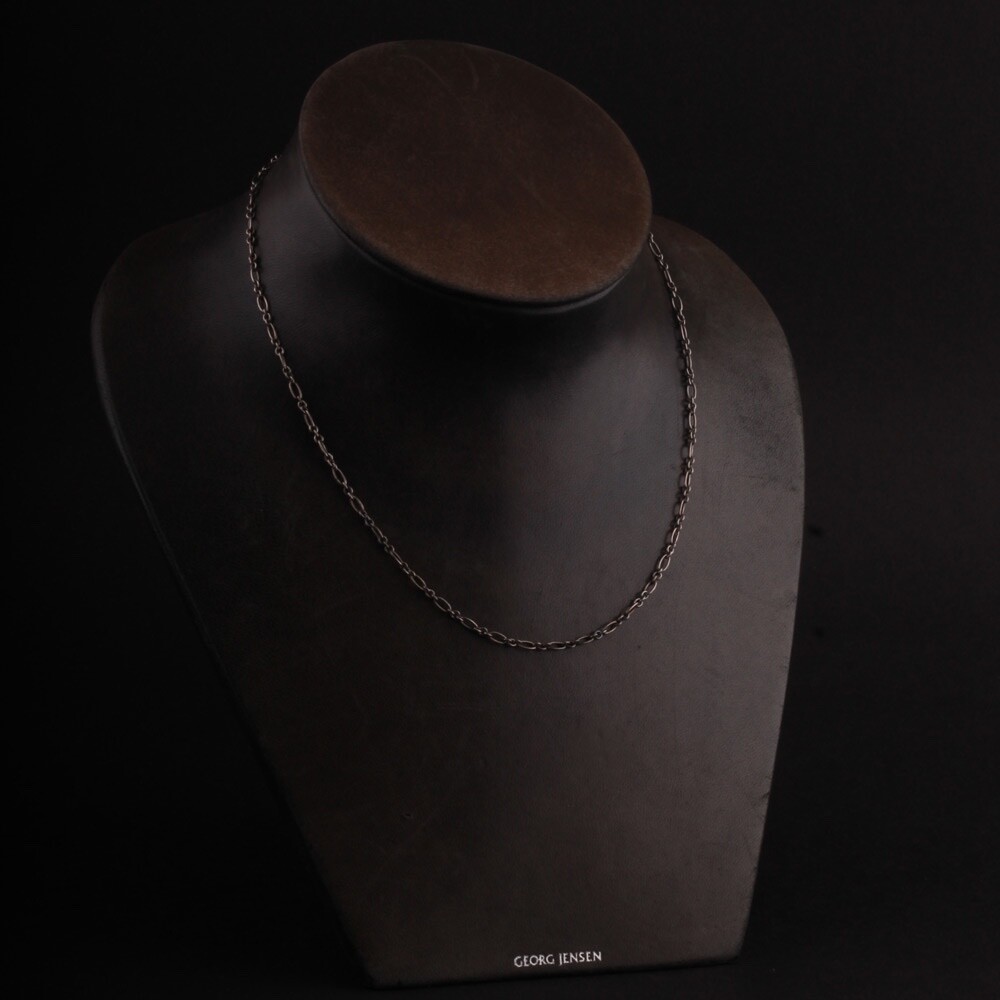 Georg Jensen Sterling Chain 45 cm, Silver. Figaro. Heritage. NEW! 1988-2013