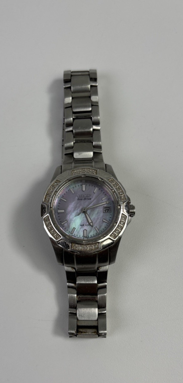 Citizen Eco-Drive Automatic Women’s Pink Mother Of Pearl Stainless Watch WR100