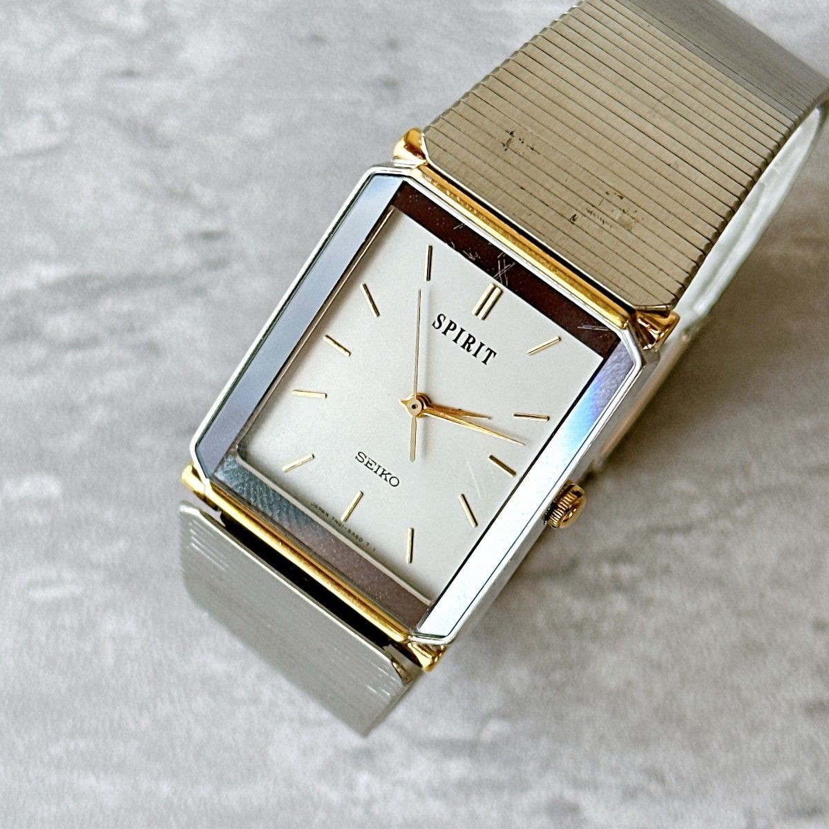 SEIKO Spirit Men’s Watch Square Tank Vintage