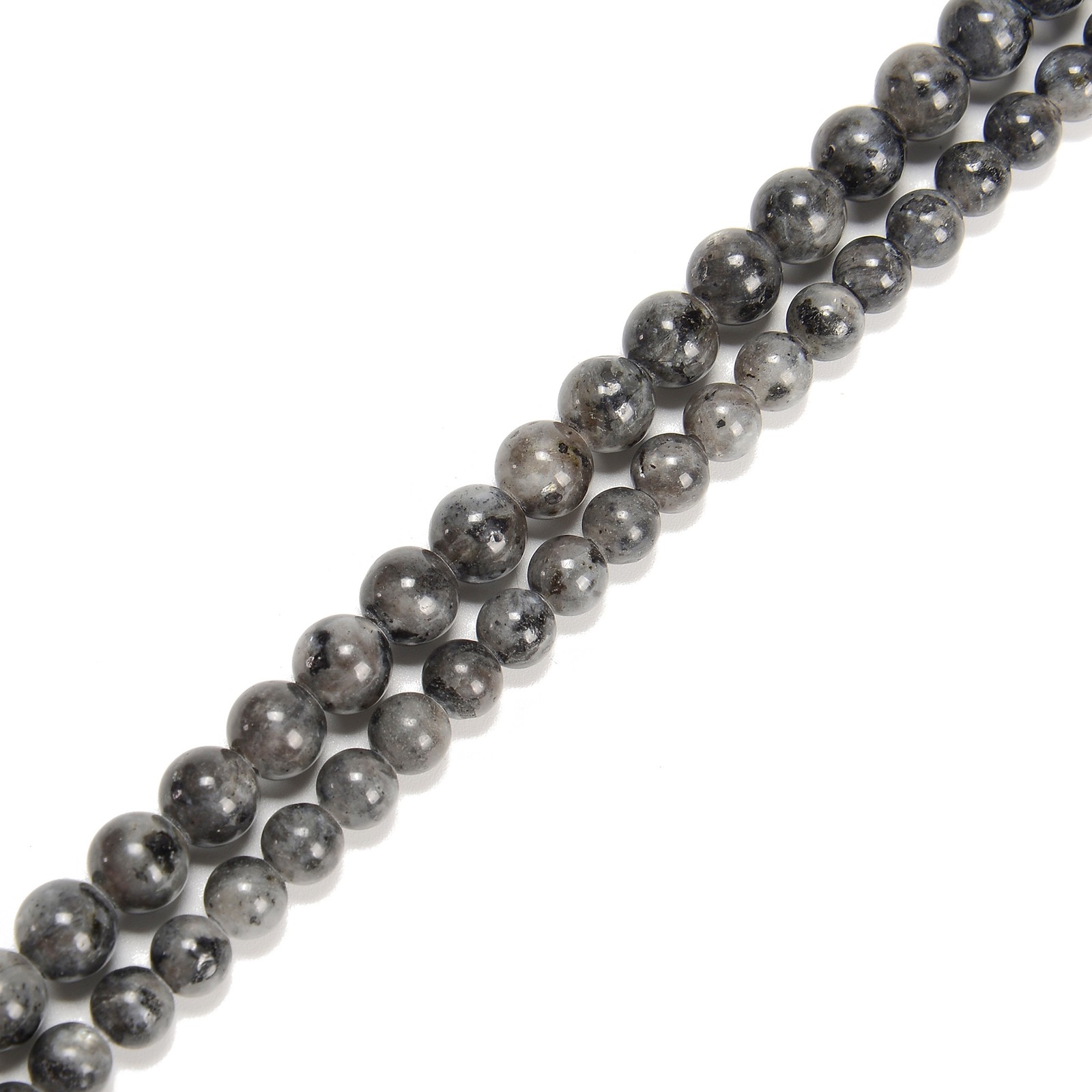 2.0mm Hole Larvikite Labradorite Smooth Round Beads 6mm 8mm 10mm 15.5″ Strand