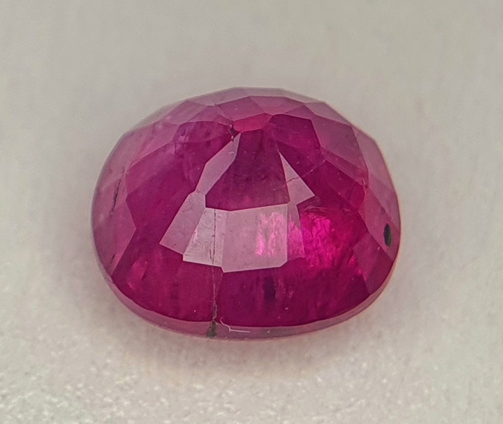 1.53 Ct Natural Ruby Unheated Cushion Cut Red Loose Gemstone