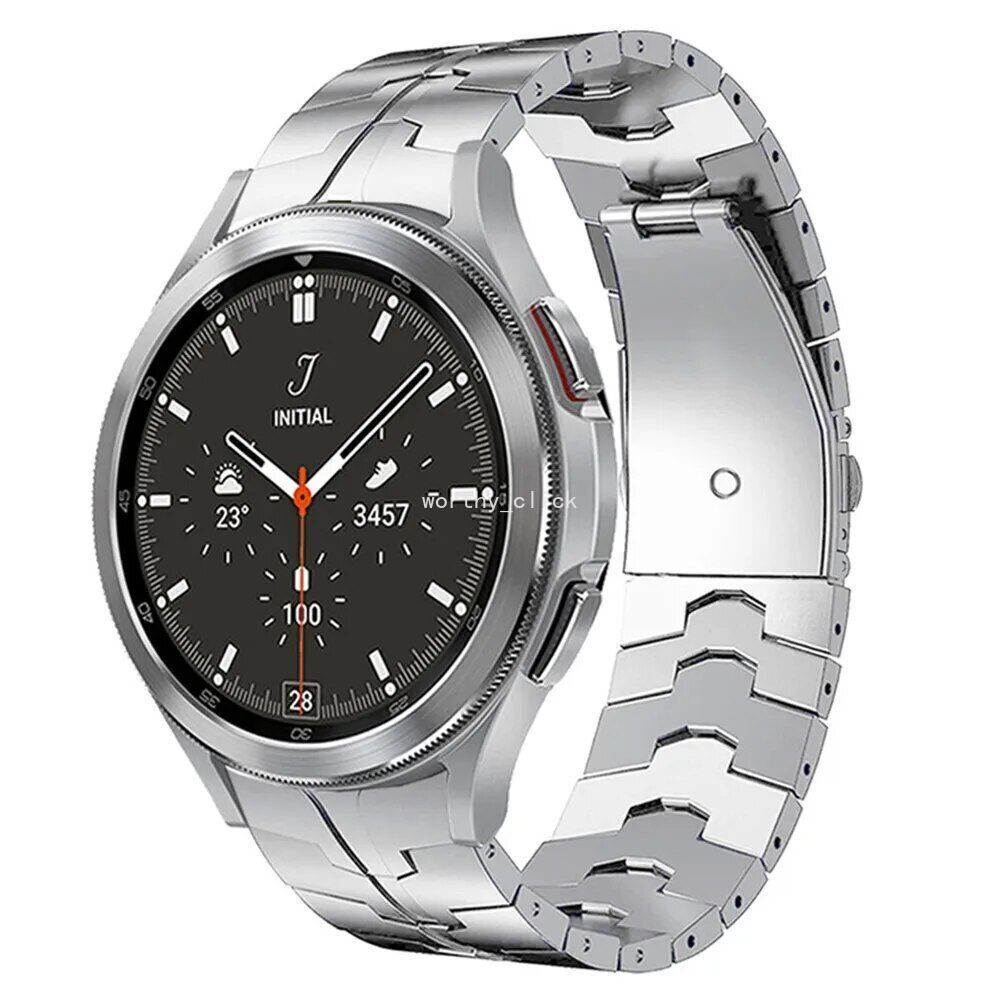 For Galaxy Watch 6 5 4 44/40 Classic 43/47m 5 pro 45mm Titanium Metal Band Strap
