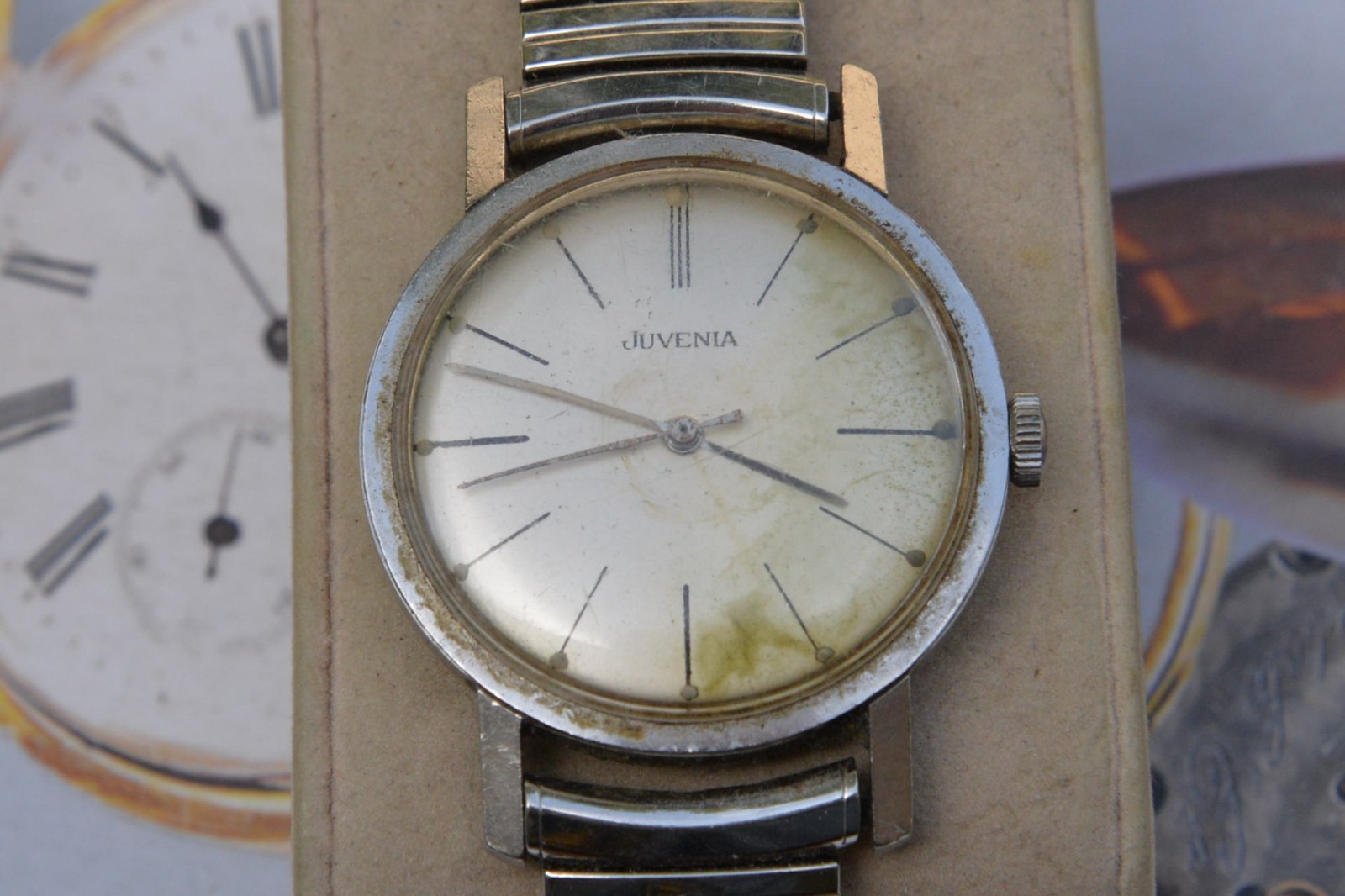 Vintage 1960s JUVENIA S.S. 21J Automatic Men’s Watch–4 Repair