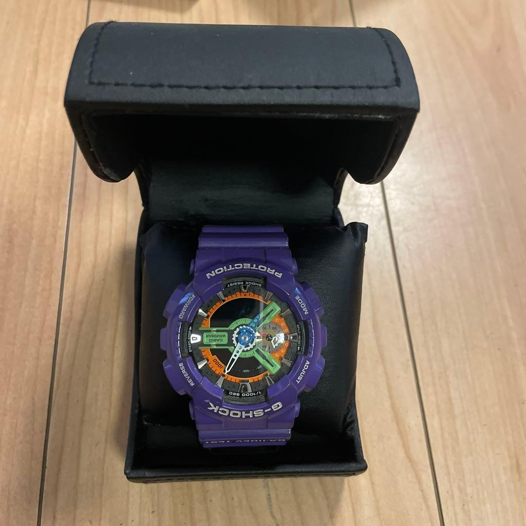 Casio G-Shock GA-110EV-6AJR Evangelion Unit-01 Full Set Battery Dead As-is Rare
