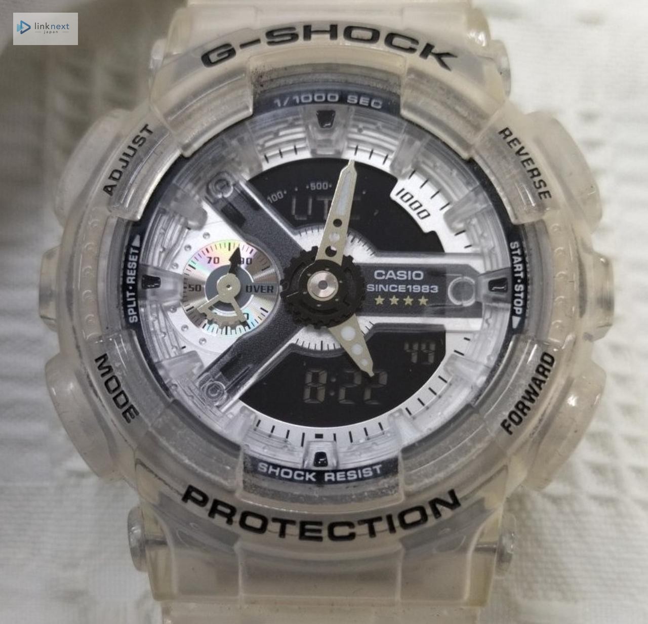 Casio GMA-S114RX G-Shock Men’s Transparent Resin Analog Watch