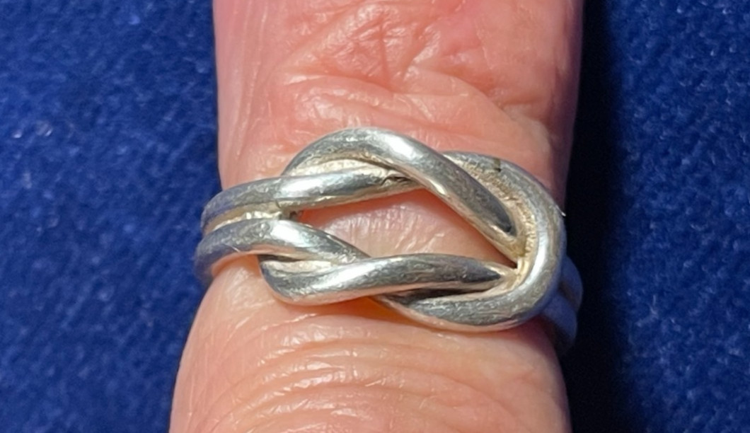 Solid Sterling 925 Silver Love Knot Ring Size 5-6-7-8-9 Adjustable FREE SHIP!!!!