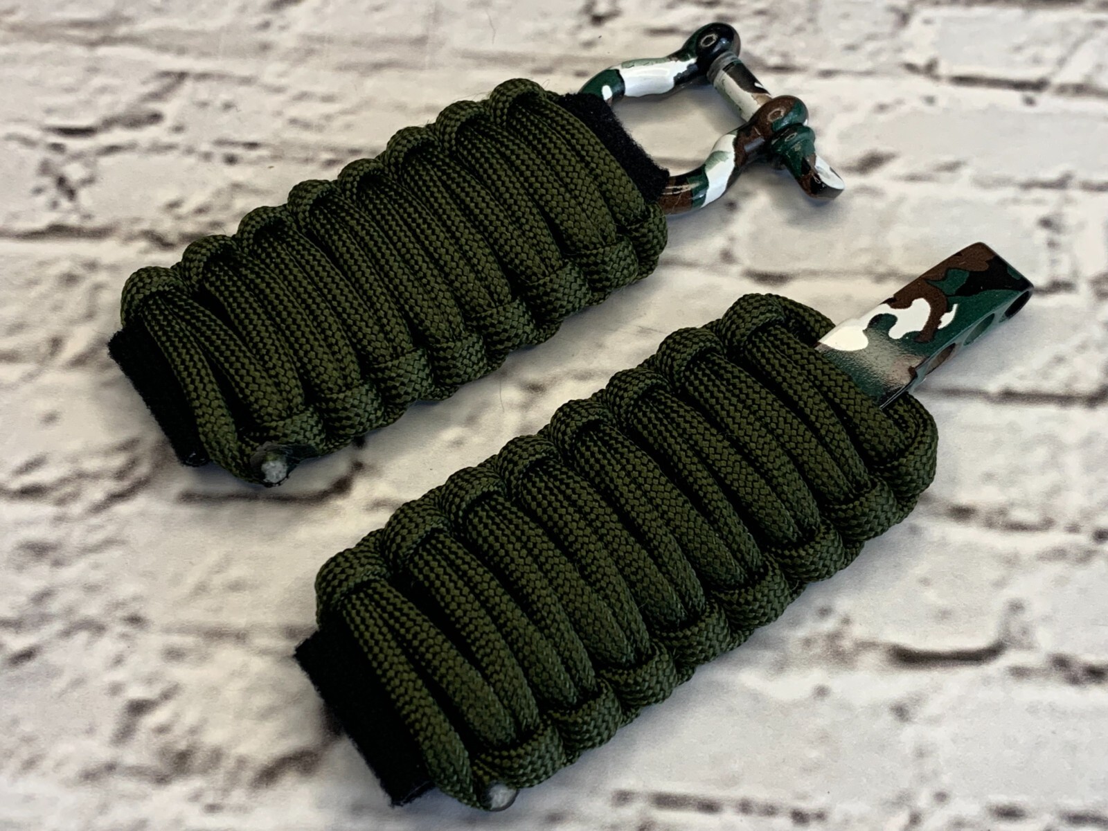20 mm 22 mm Army Green King Cobra Adjustable Survival Band Camouflage U Shackle