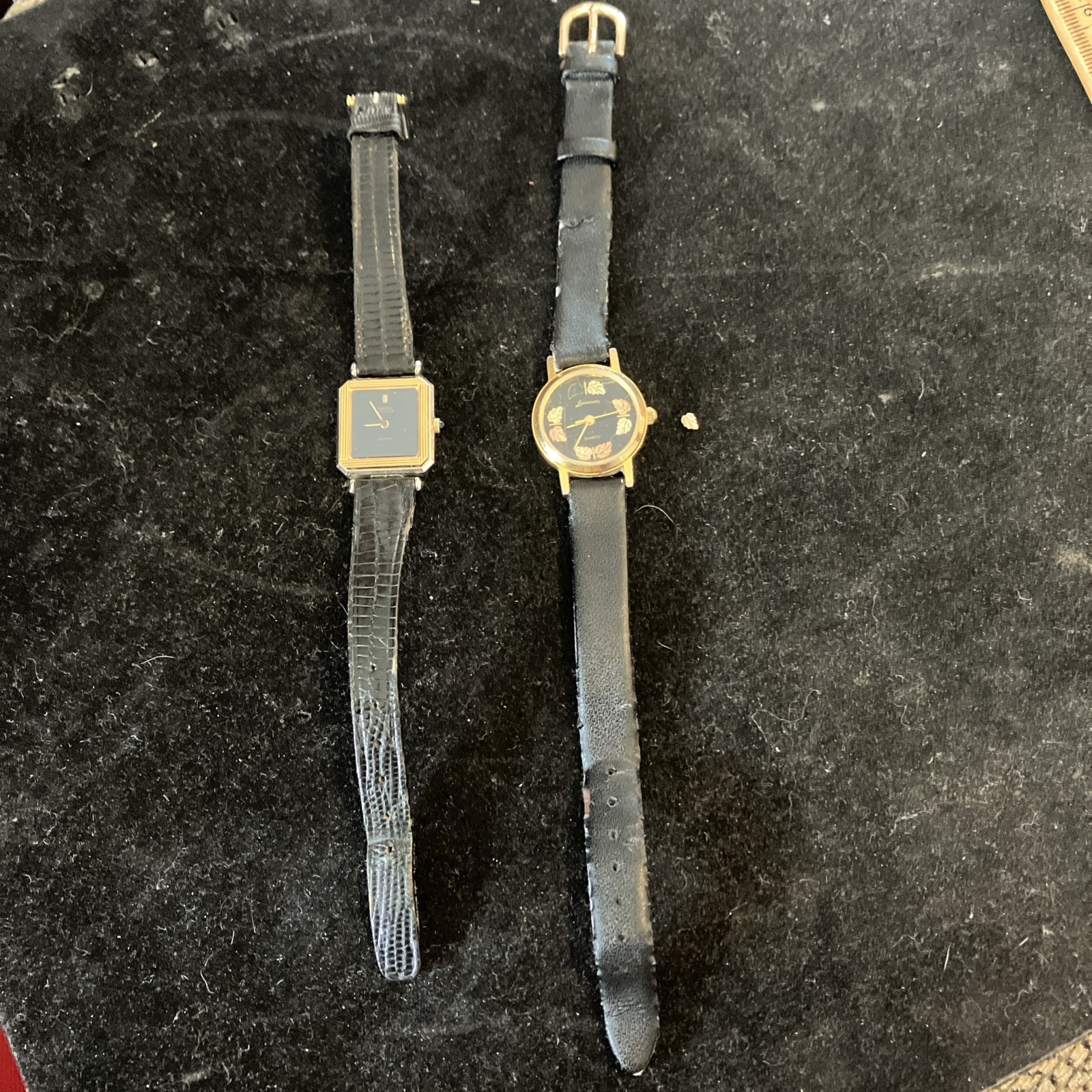 2 Ladies Lanstom’s Black Hills Gold Leaves & Seiko Lassale Watches Parts Only
