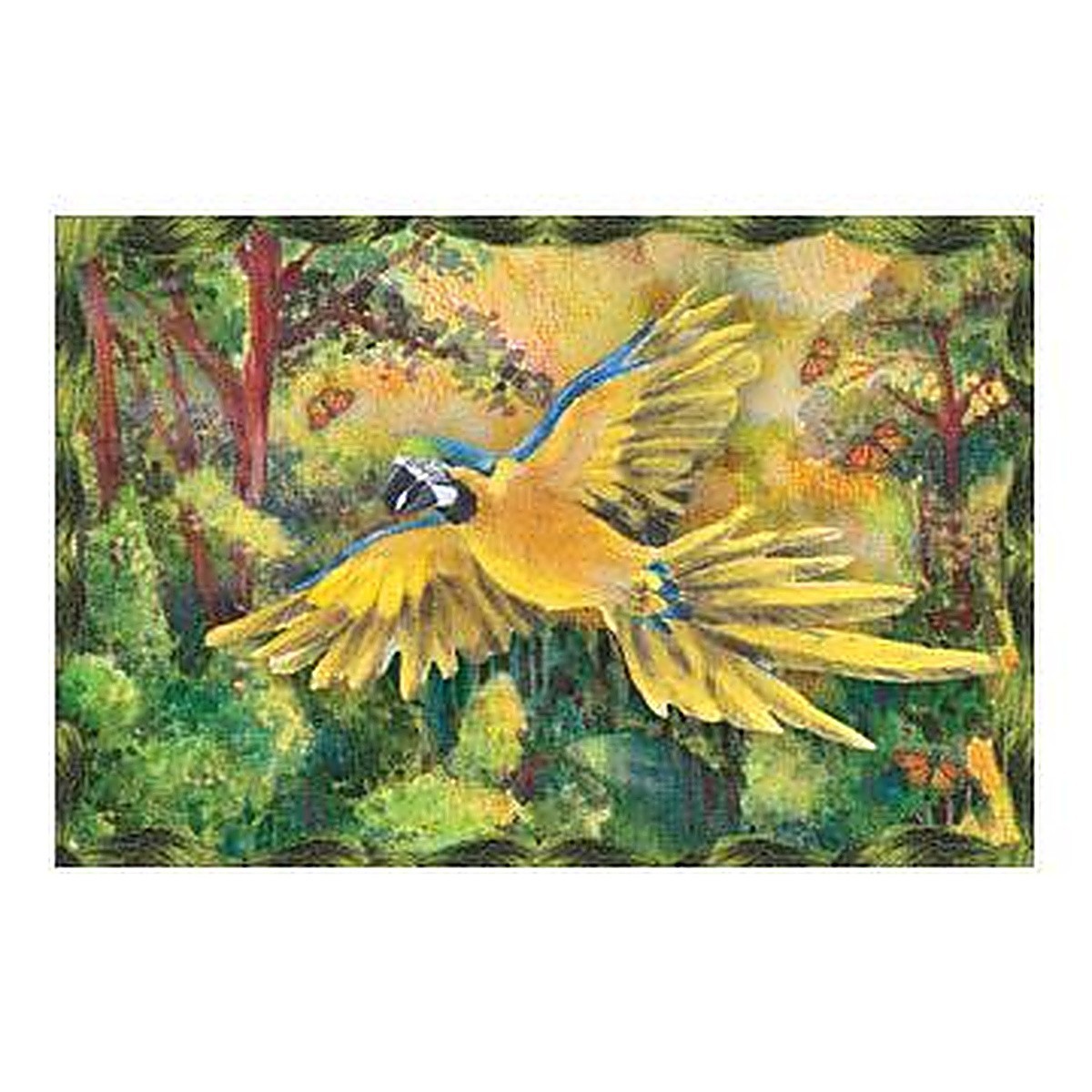 Parrot Musical Jewelry Box Kids Girls Boys Wooden Spinning Bird Music Box Gift