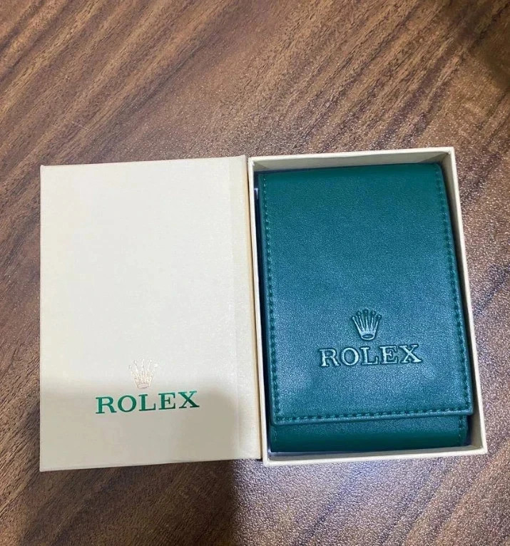 Rolex Case Leather Travel Pouch Service Center Premium Version-Gift For Watch