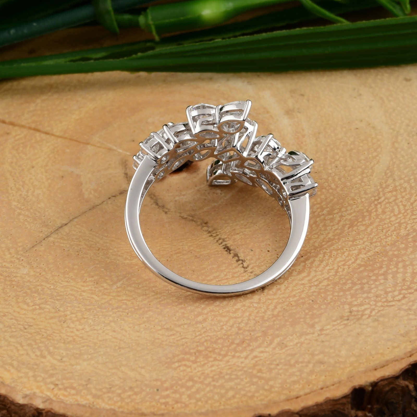 1.83 Ct SI/H Pear Cut Natural Diamond Ring Jewelry Gift 14k White Solid Gold