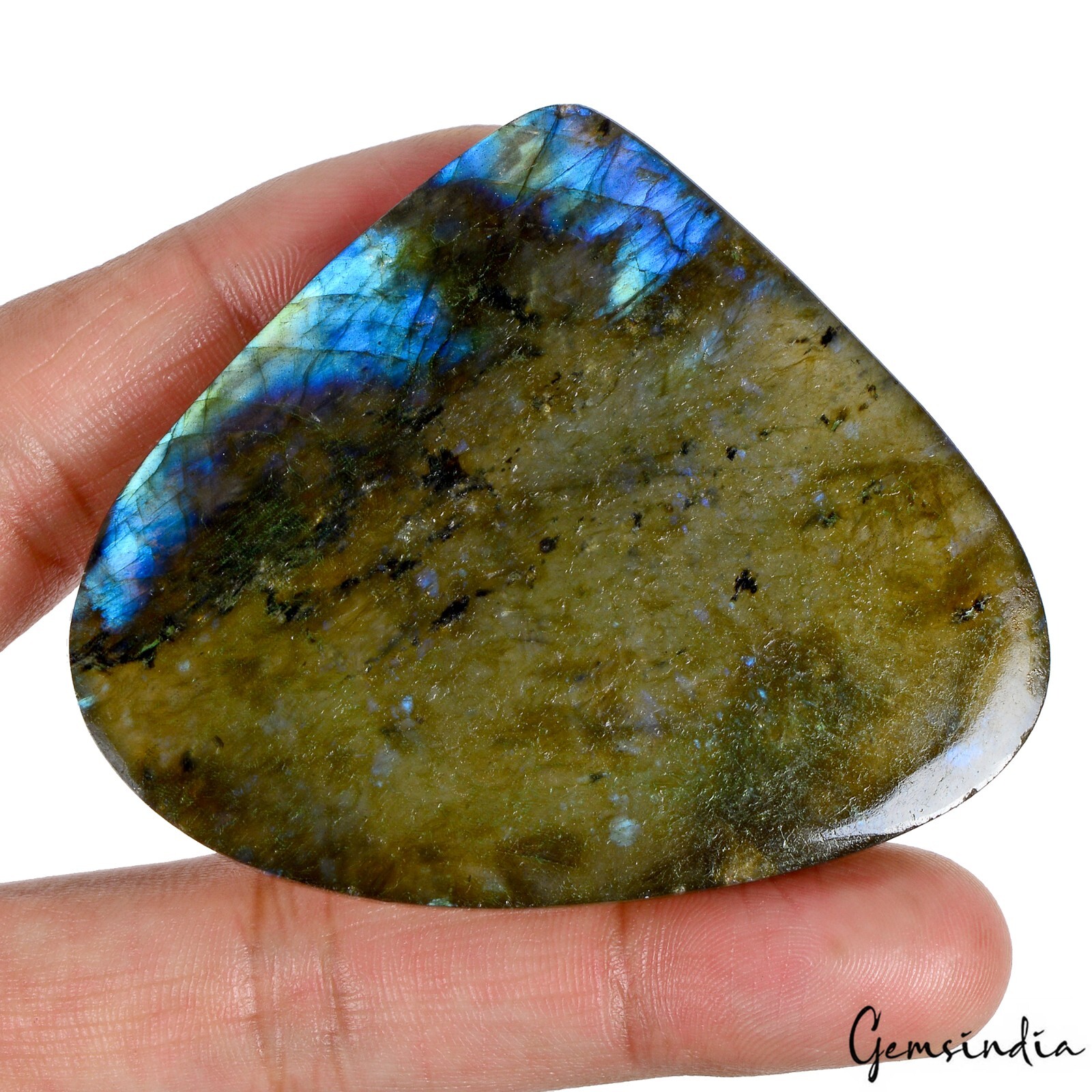 360 Ct Natural Untreated Blue Shine Labradorite Pear Cab Gems Pendant Size Gems