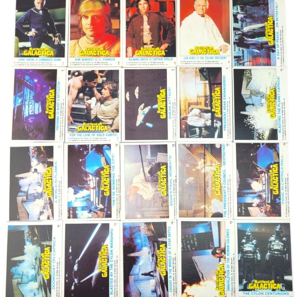 1978 Battlestar Galactica Topps Trading Cards – Full Set (#1–132) #21877