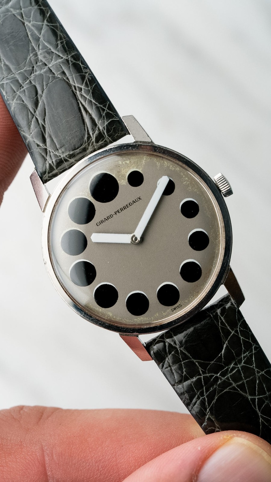 Girard Perregaux “Playboy” Moon Lunar Dot Dial Ref. 9034 FG