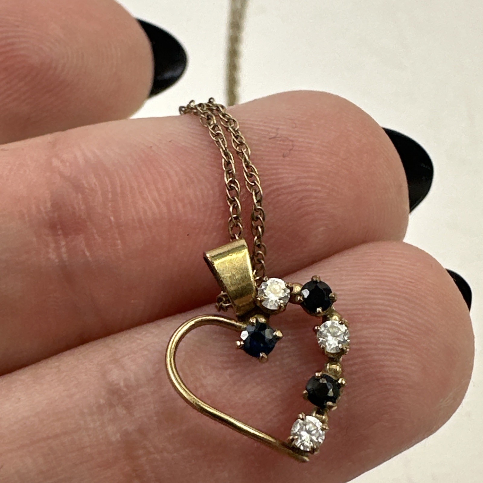 14K GF PPC Princes Pride Creations Gold-filled Heart Pendant Necklace 18”