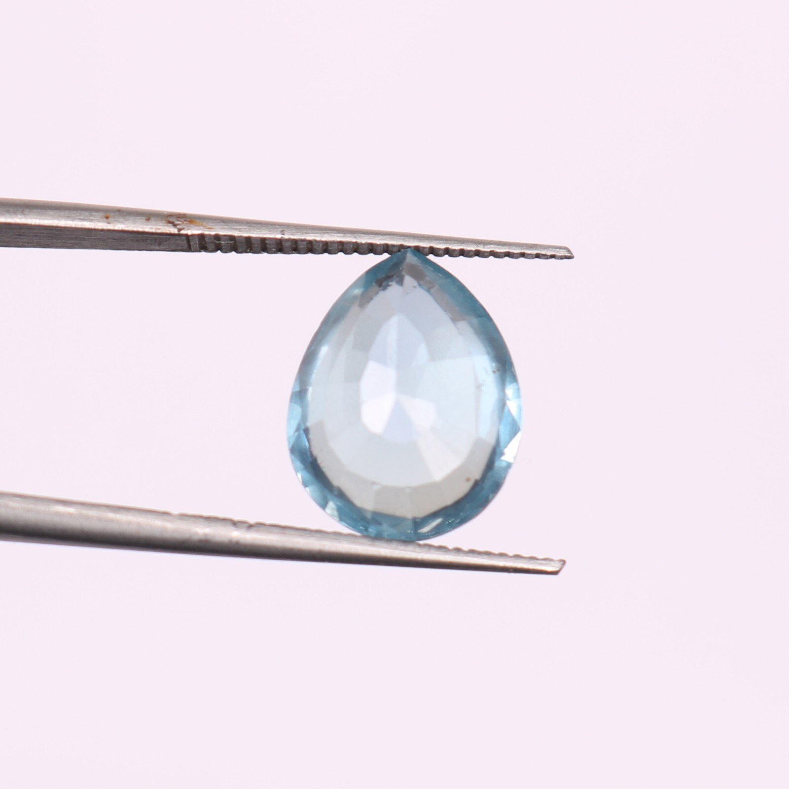 AAA+ GORGEOUS SWISS BLUE TOPAZ 6.45 cts PEAR SHAPE LOOSE GEMS For JEWELRY & GIFT