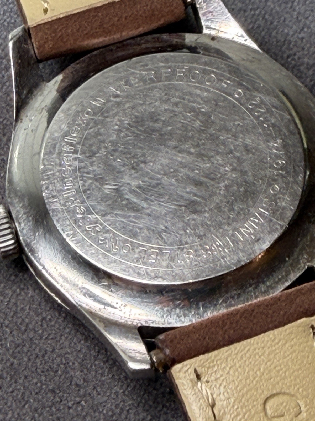 Vintage Wyler Incaflex Military Black Dial 1974-1122