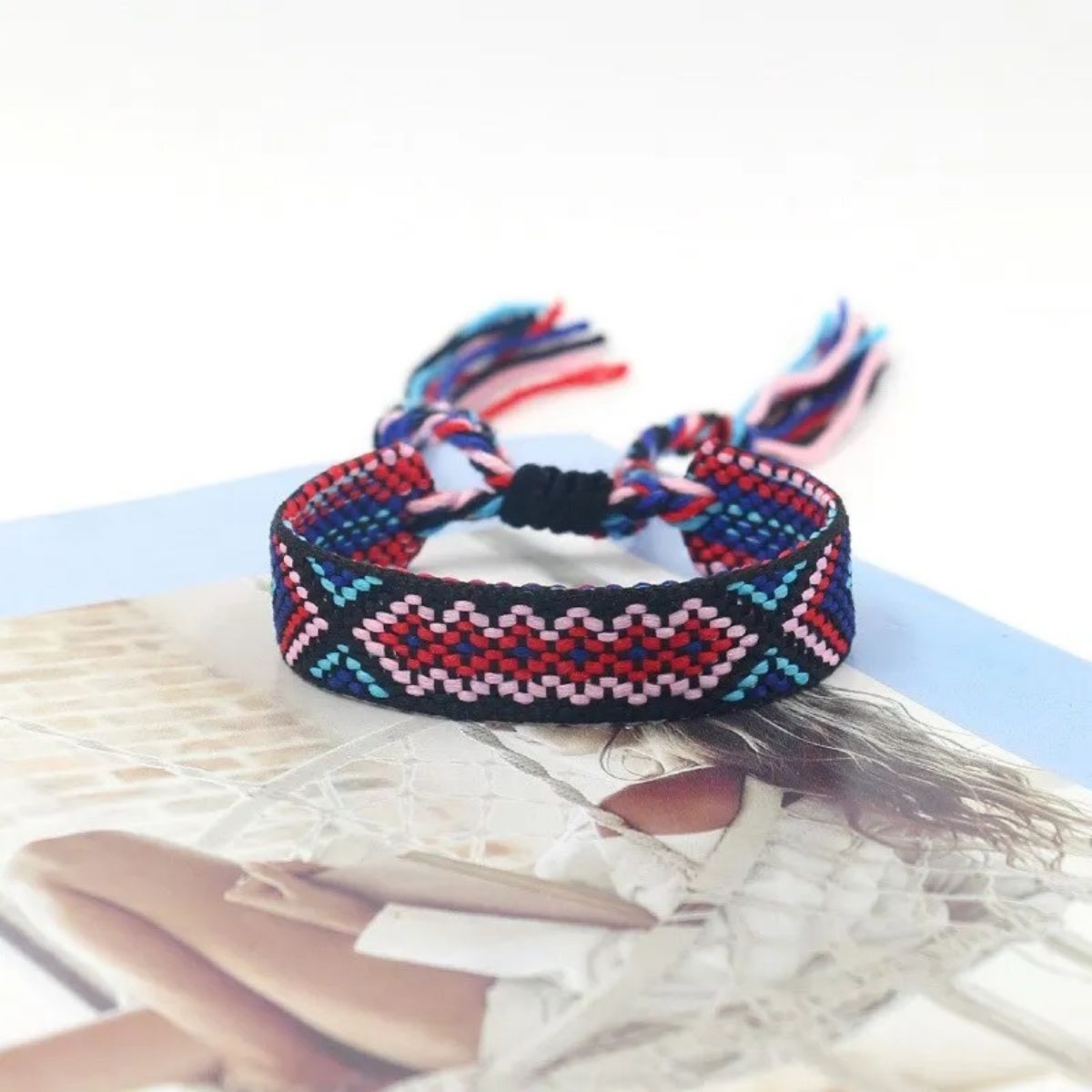12PCS Adjustable Friendship Bracelets Boho Woven String Bracelet Gift Set