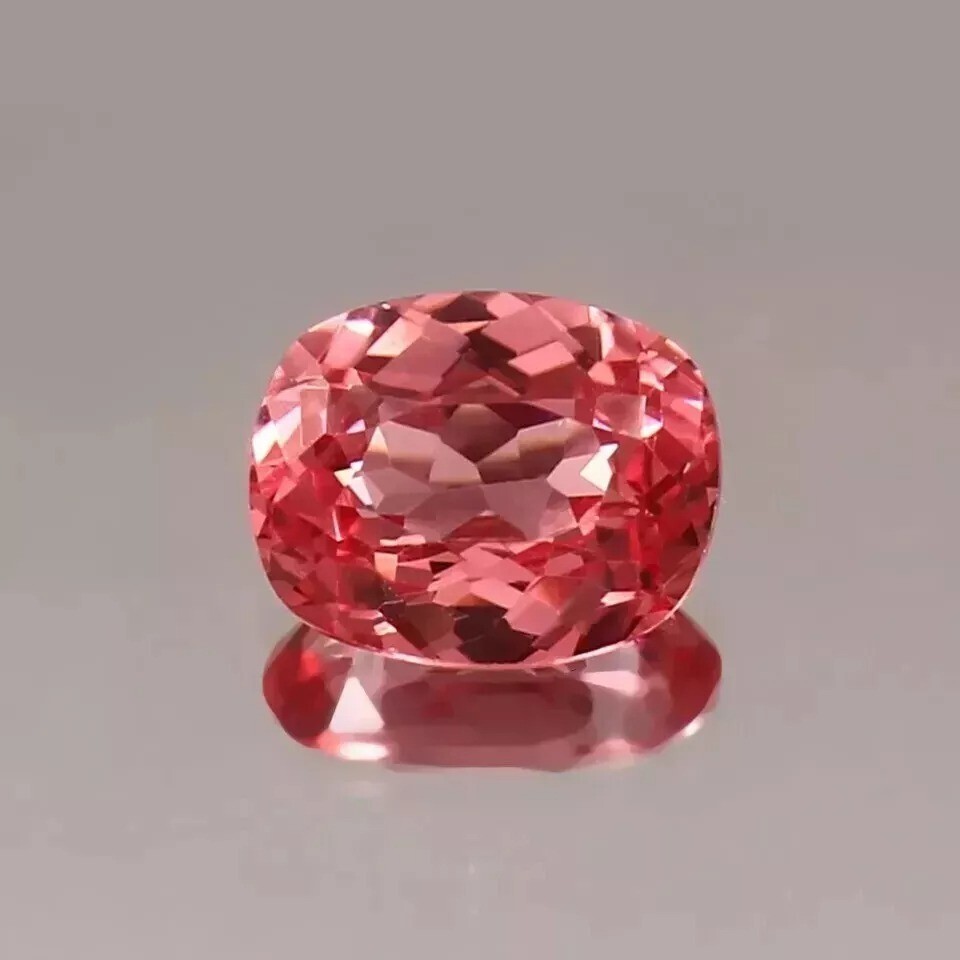 Padparadscha Sapphire Ceylon 9-10 Ct Cushion Cut Natural EGL Loose Gemstone