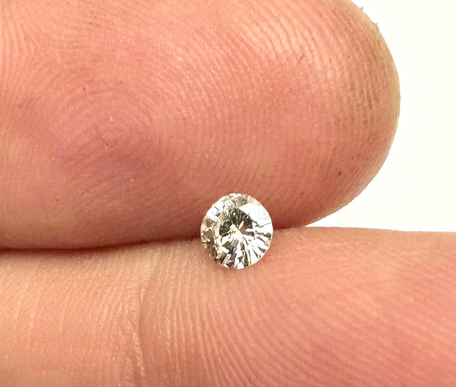 0.23 Carat TTL Brown SI2 Round Brilliant Natural Enhanced MINED Diamond 4.11mm
