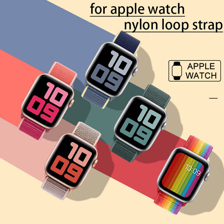 Woven Nylon Loop For Apple Watch Series 11-1 Ultra SE Sport Band Strap 38mm-49mm
