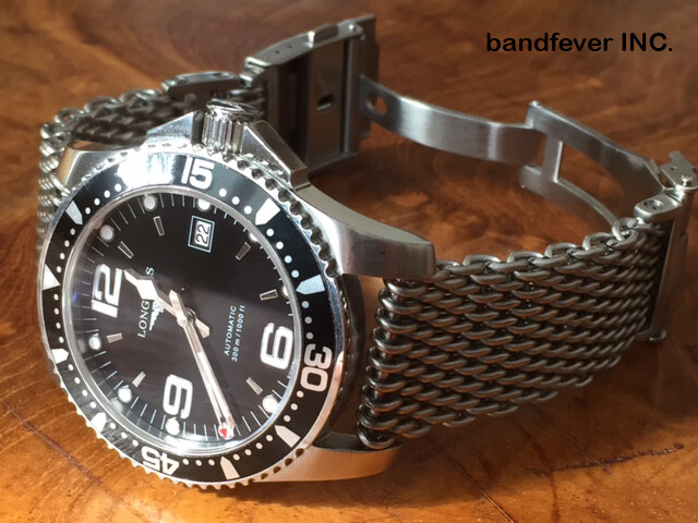 CLEARANCE 22mm ALL Brushed Shark Stainless Steel Mesh Watch Band W/ Solid Buckle