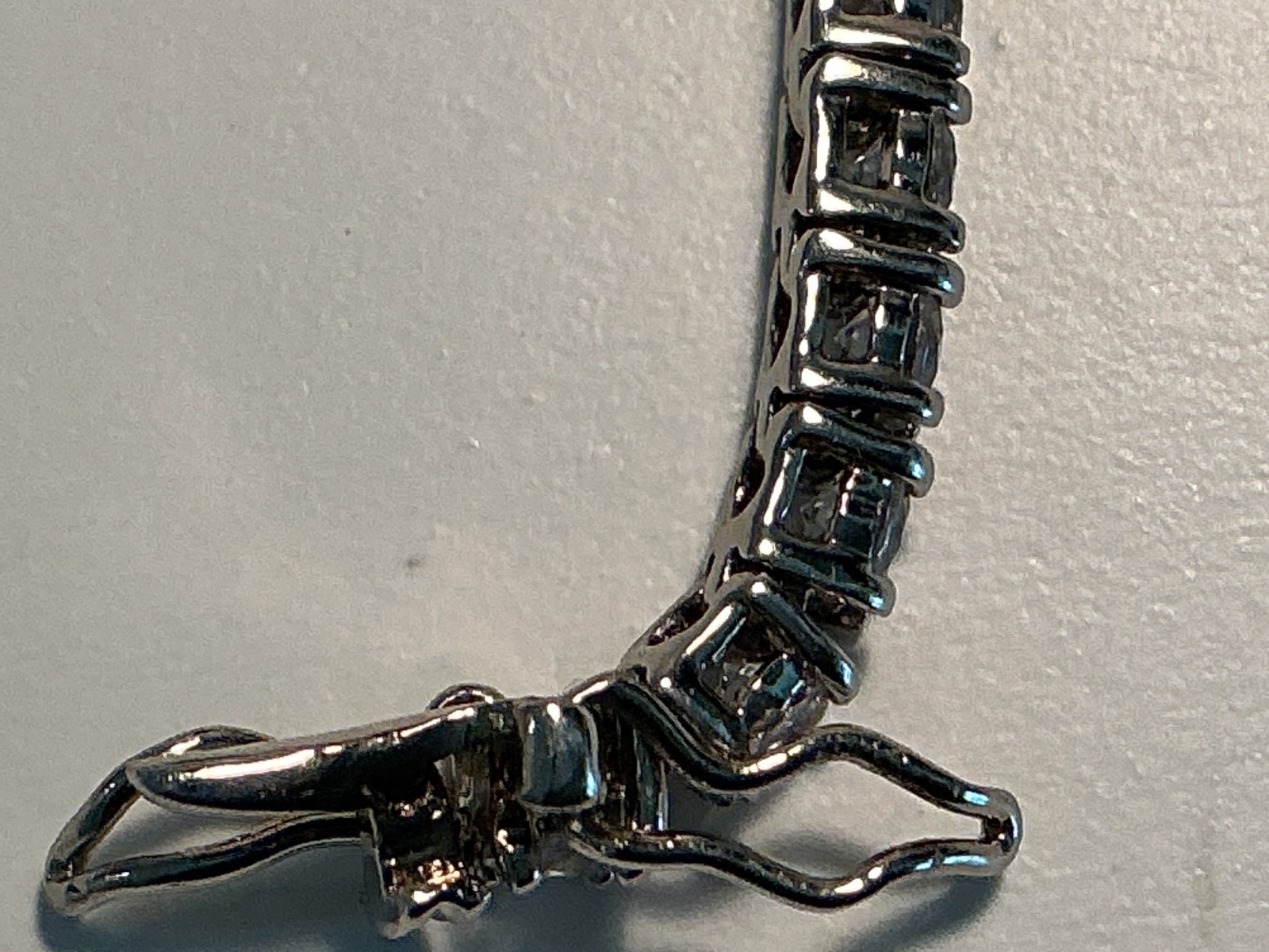 SILVER BRACELET TENNIS BRACELET CRYSTALS 7 inches