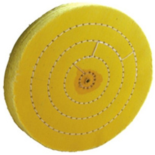 4″ TREATED POLISHING YELLOW BUFF WHEEL FOR JEWELERS BENCH GRINDER LATHE