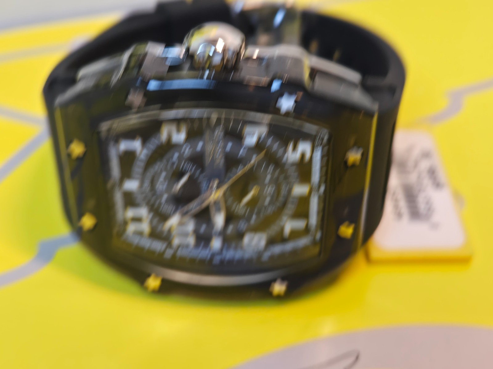Invicta Racing Cyclone Podium Men’s Watch – 48.5mm, Black case /Black Dial New