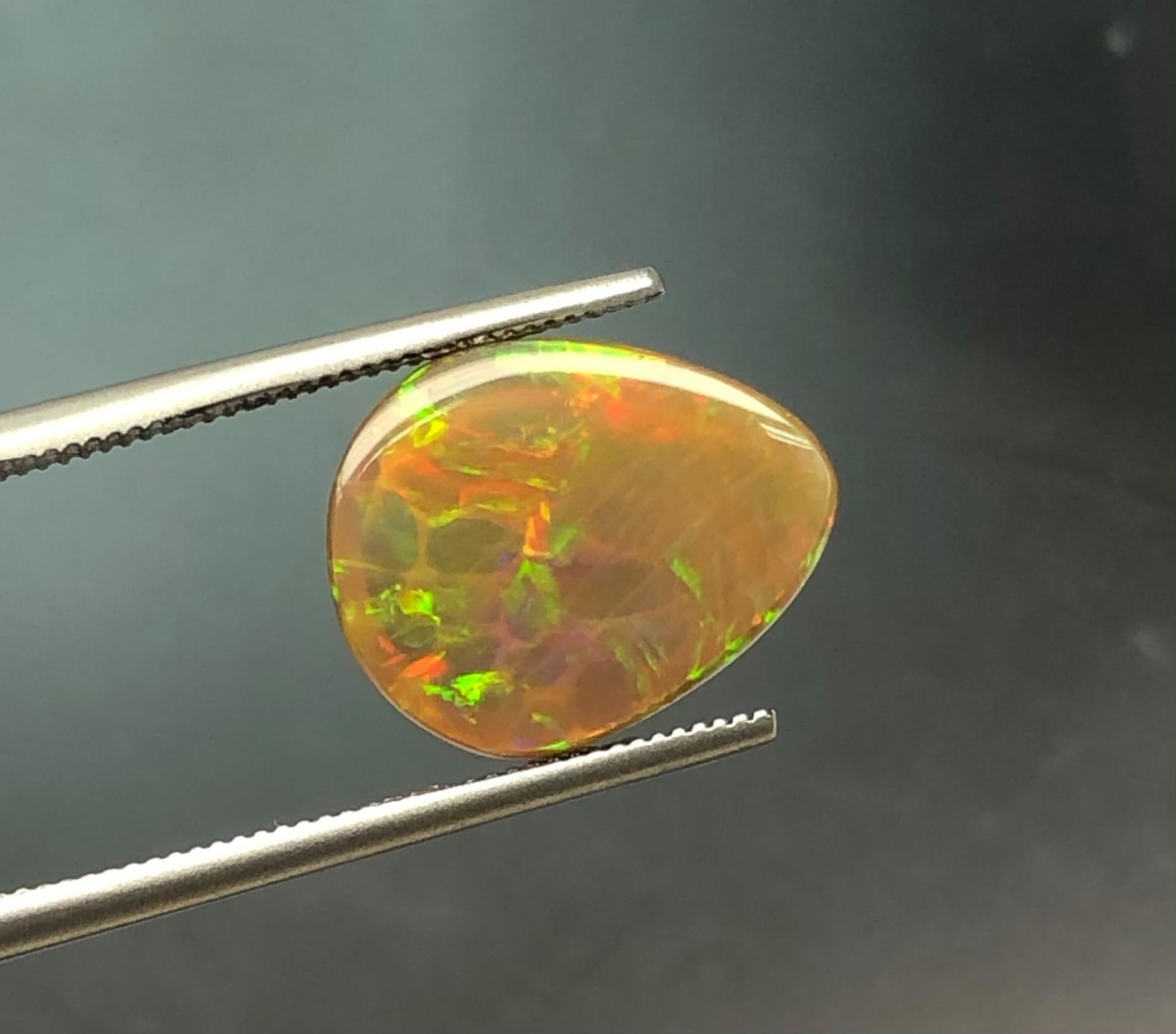 Rare Shewa Honeycomb Pattern Opal 3.47 ct loose gemstones 002
