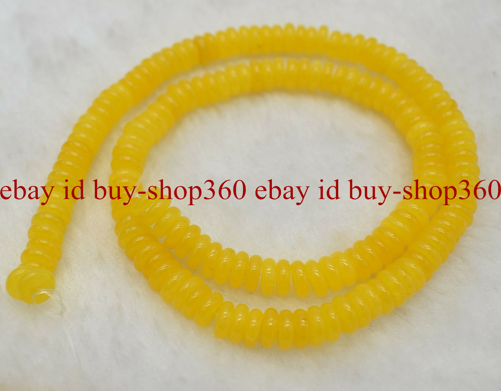 1pcs 3x8mm 4x10mm Natural Abacus Yellow Topaz Gemstone Loose Beads 15” AAA+