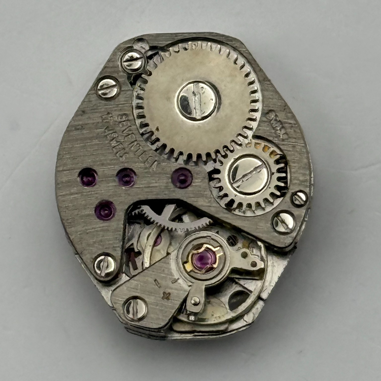 FHF 69-21 Watch Movement Excalibur 17 Jewels Swiss Manual Wind Parts 15.3mm
