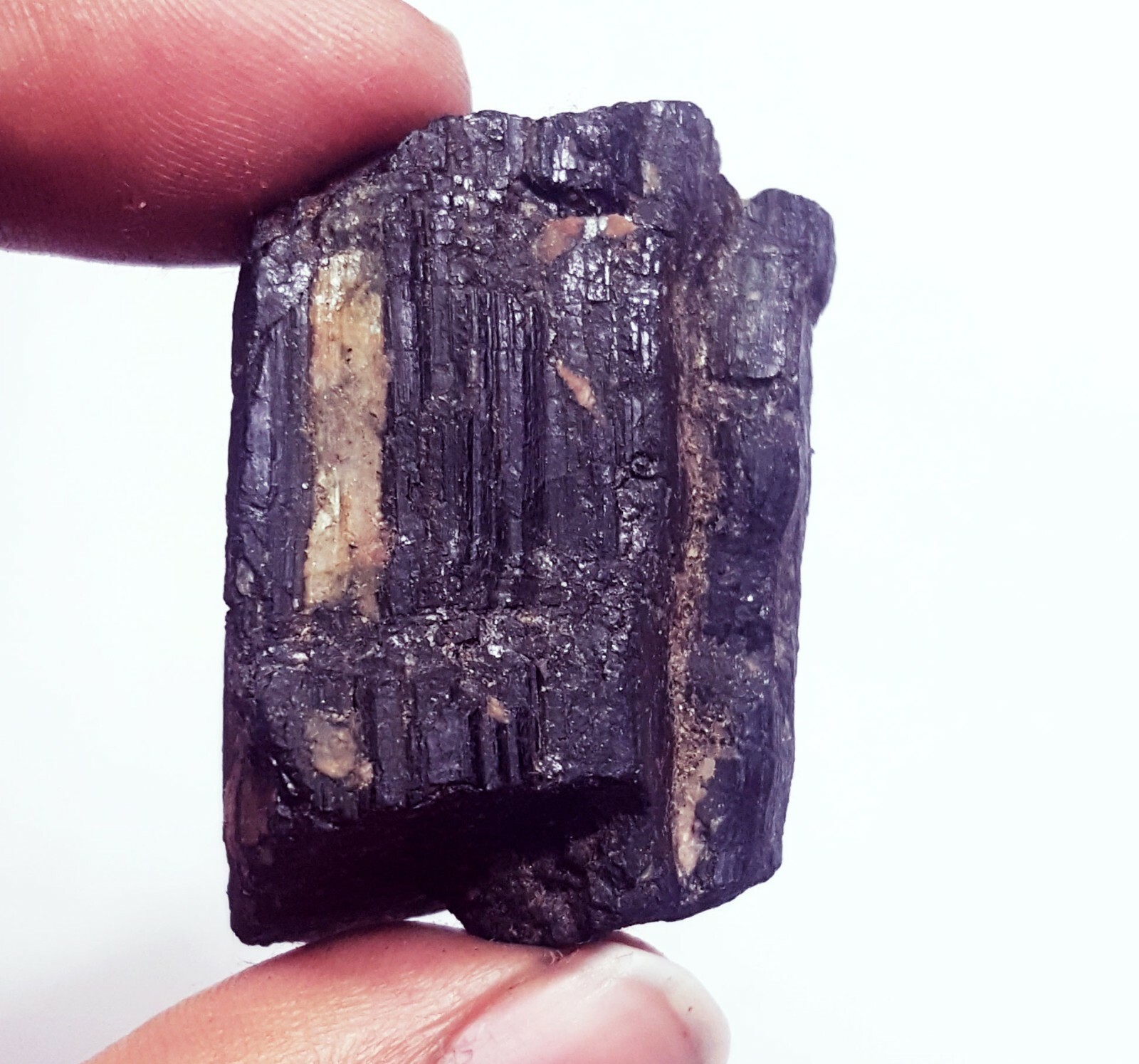 Loose Gemstone 100% Natural Black Tourmaline Rough 147.65 Ct Certified