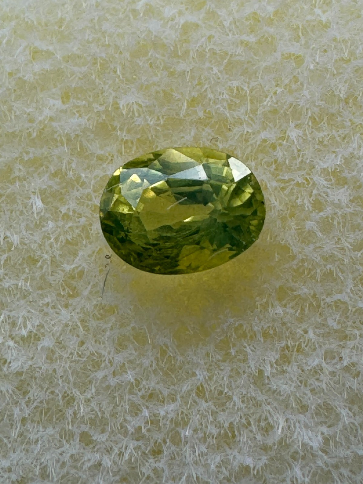 Canary Yellow CHRYSOBERYL, 0.46 Carat, 5 x 4 mm, Oval, Clean. Natural Gem. #46