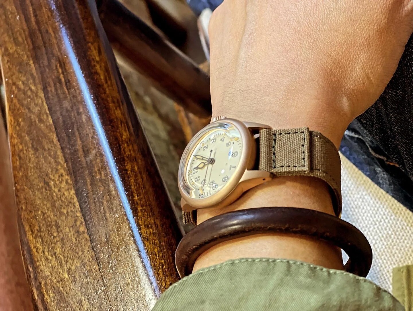 THORN Classic Military A-11 CuSn8 Bronze NH35 Automatic 200m Watch 36mm A11 Ti