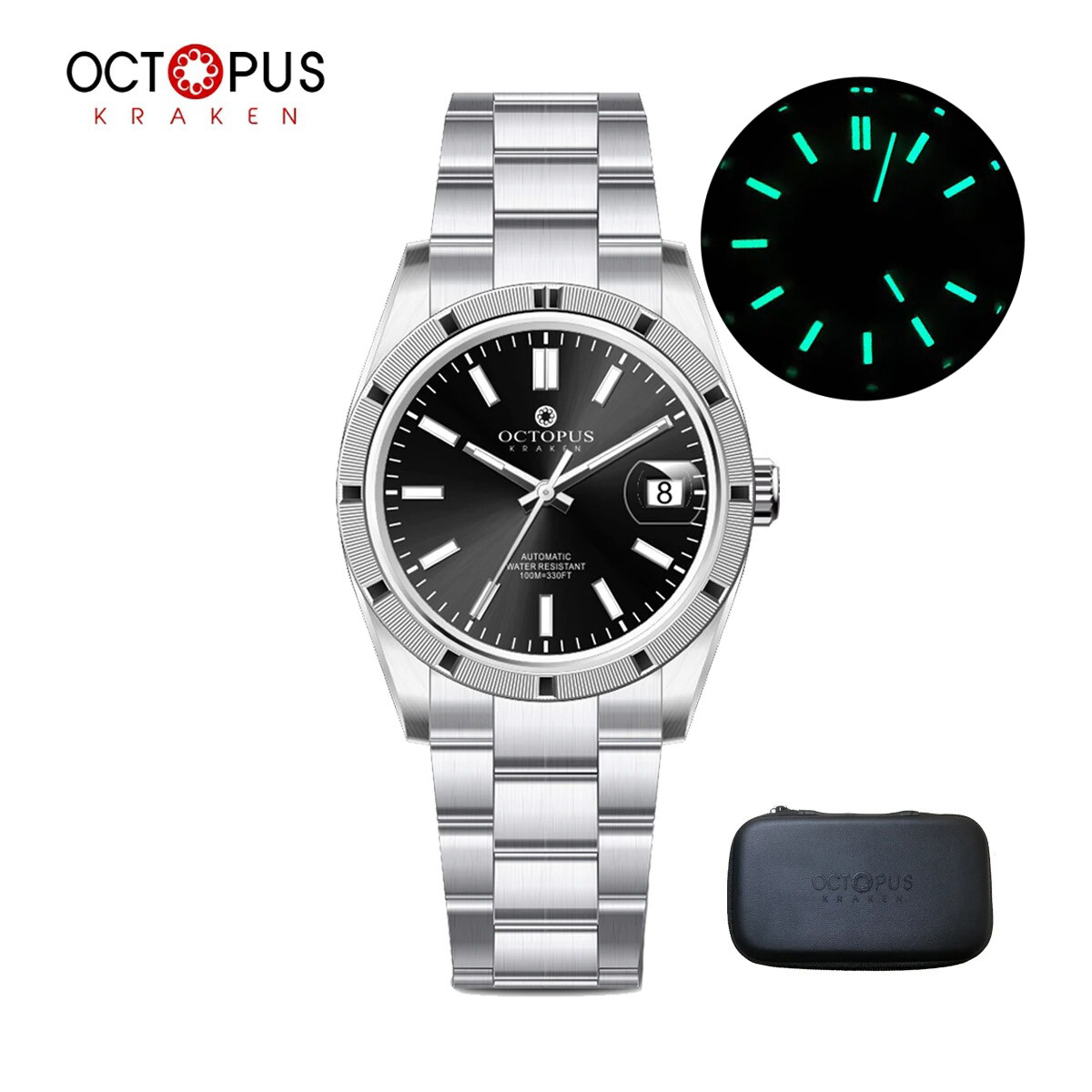 OCTOPUS KRAKEN PT5000 SW200 Automatic 100M Luxury Men Wrist Watch BGW9 36mm 316L