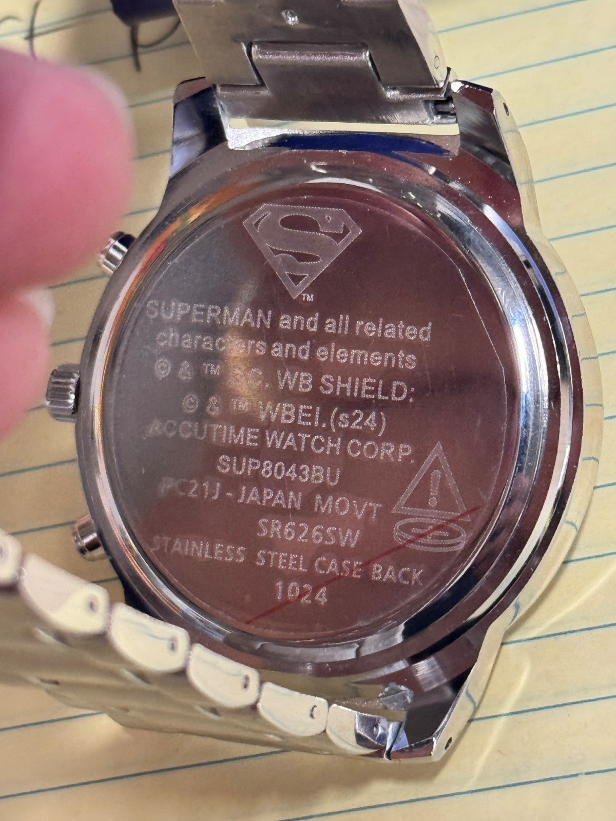 Superman (DC Comics) Watch by Accutime 47 mm