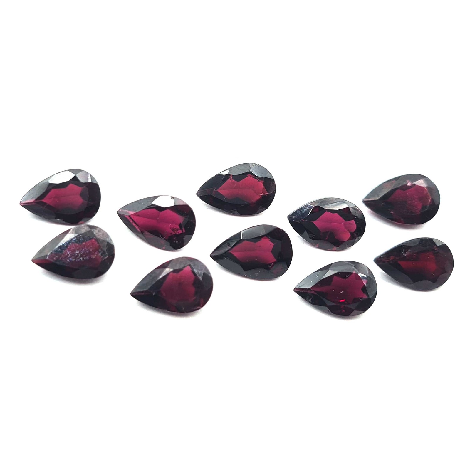 Natural Garnet Pear Cut Loose Gemstone Lot 8*12 MM 100 CT 33 Pcs