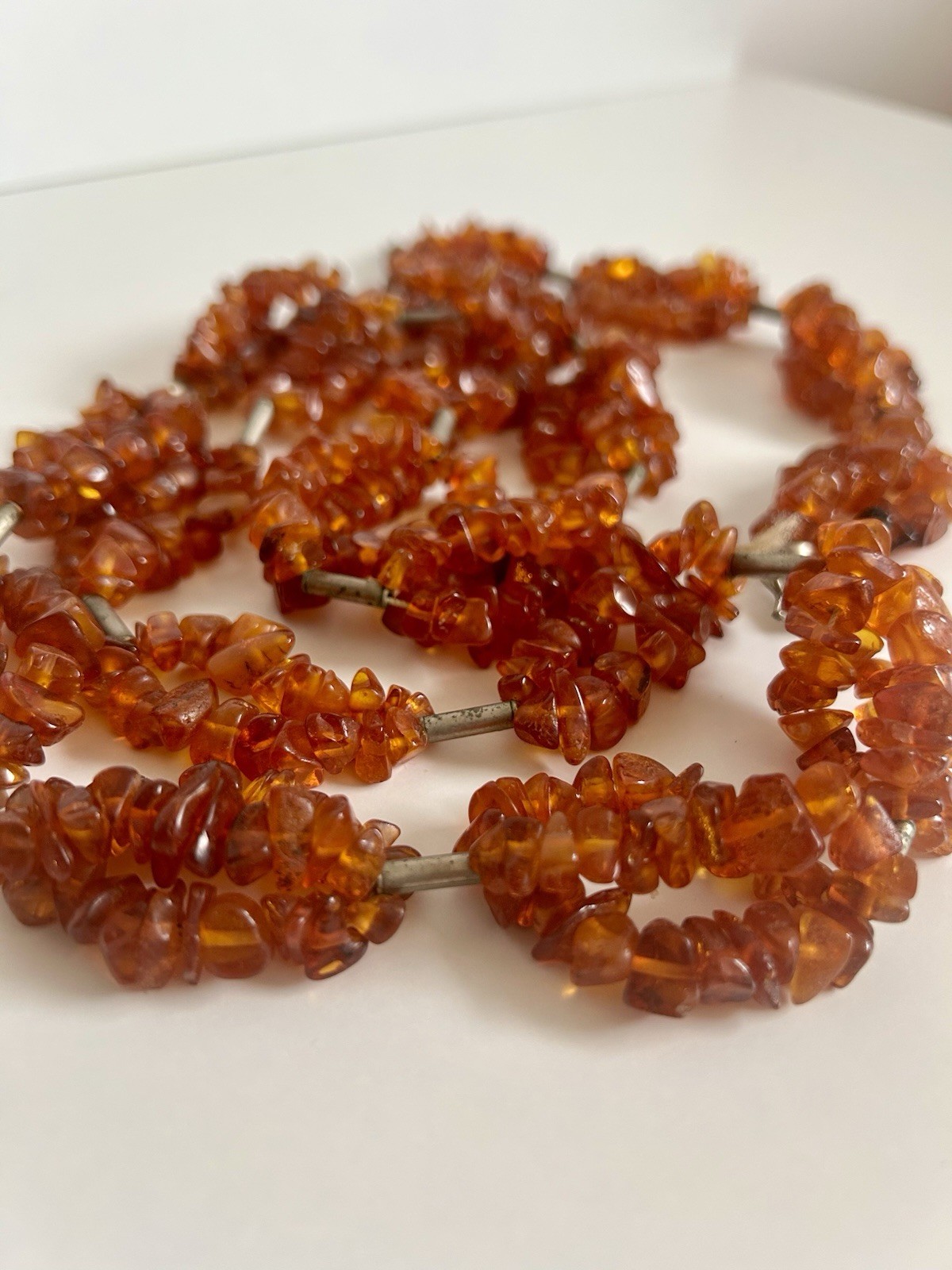 1980 amber set 3.9 oz box tag Daile Klaipeda huge necklace and bracelet
