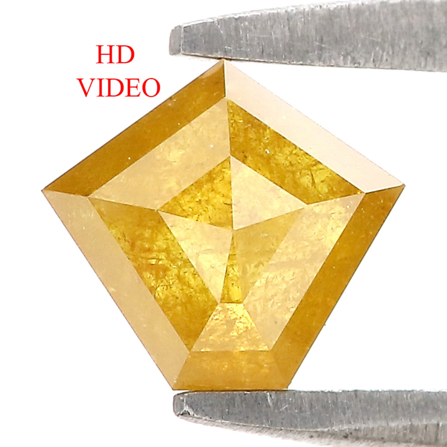 0.56 Ct Natural Loose Pentagon Shape Diamond 5.40 MM Yellow Color Diamond KQ2468