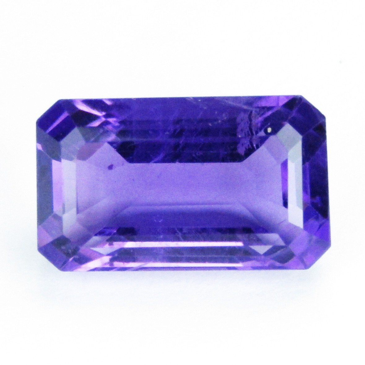 6.97Cts Genuine 100% Natural Amethyst Emerald Cut Loose Gemstone