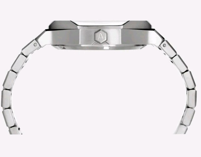 AURA 003: Steel/TurquoiseStainless SteelDate 003SKU: A2024-D111-STT-40