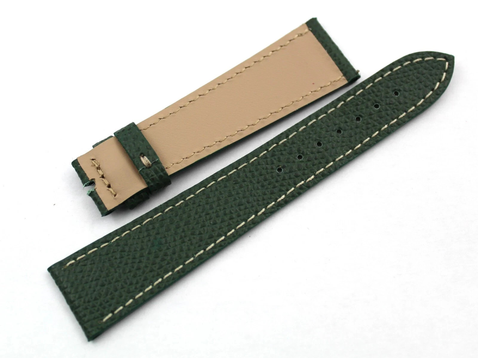 Watch Band Genuine Leather Dark Green Various Sizes Handmade Made Italy New