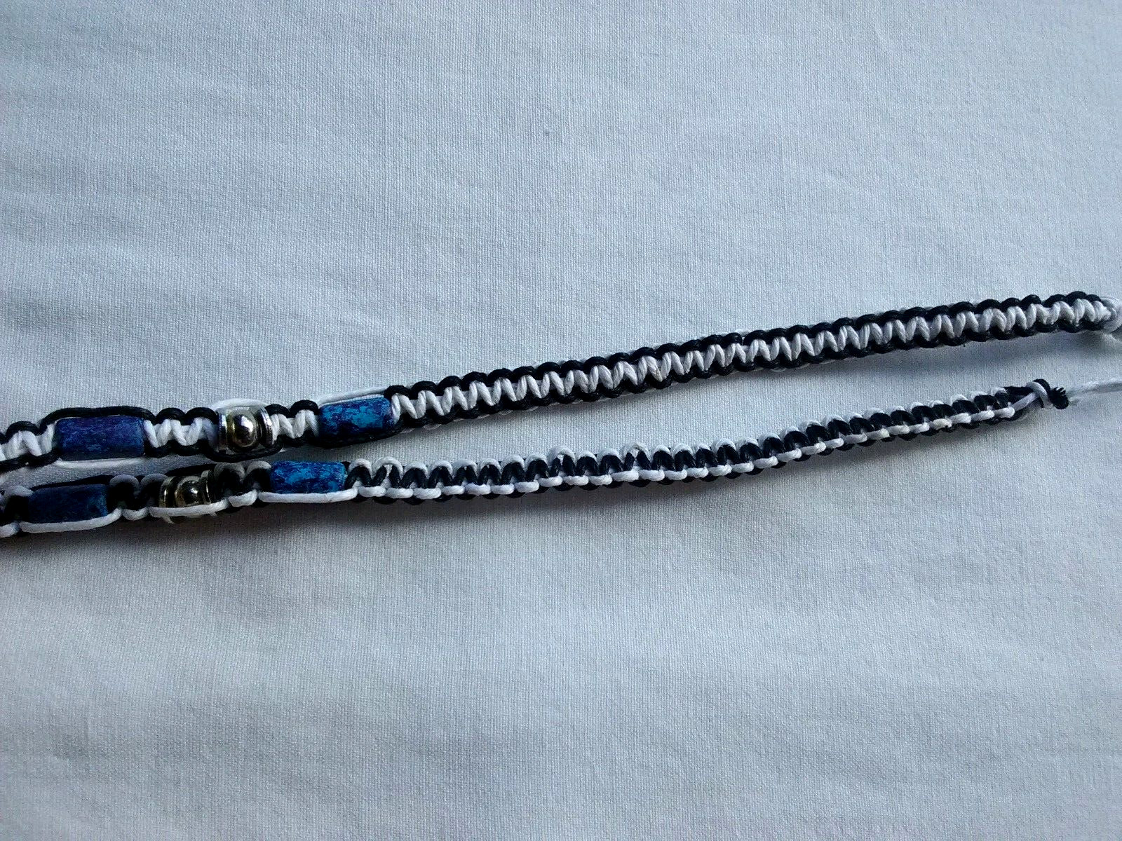SURFER Boho HEMP NECKLACE 27″ Adj Unisex Macrame Boho Hippie US Seller New