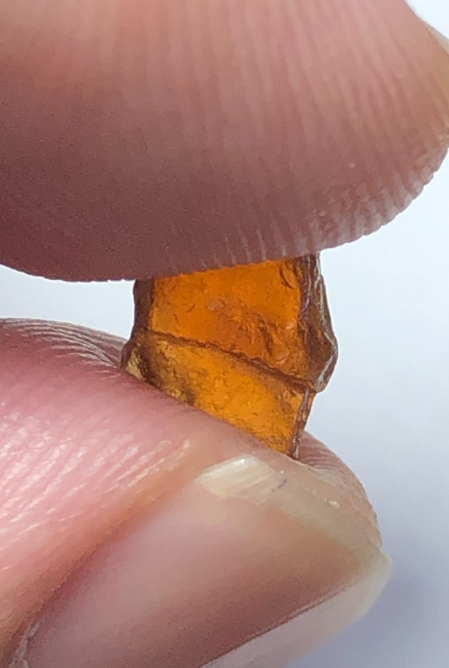 127carat Natural facet rough quality hessonite garnet from Africa loose gemstone